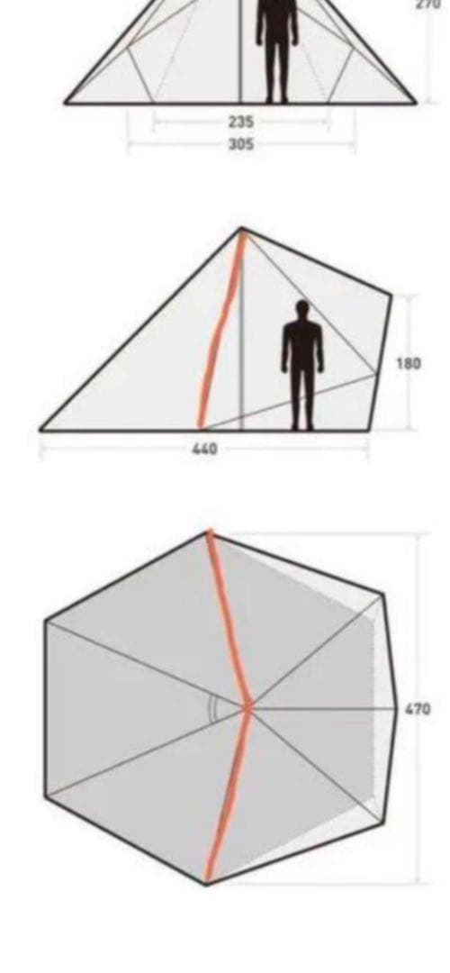 モーニンググローリー　　フロントポール二股、メインポール二股セット