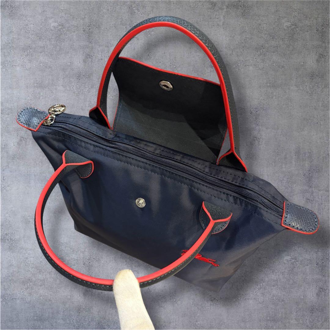 【新品・超希少】ロンシャン トートバッグ ルプリアージュ ネイビー 70周年記念