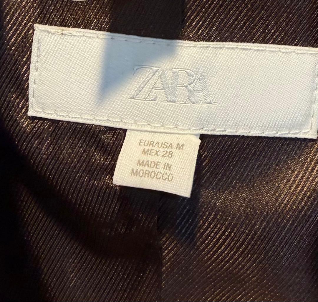 今季新作完売品♡ZARA肩パッド入りベルト付きブレザー