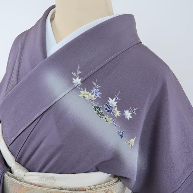 上野屋四代目 上野眞落款 正絹 着物“桜や松竹梅、花開く空模様”訪問着F-17