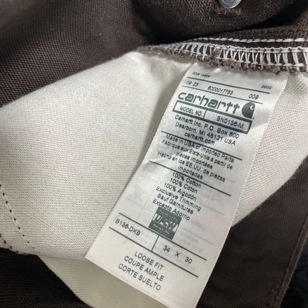 Carhartt ダークブラウン カーゴパンツ