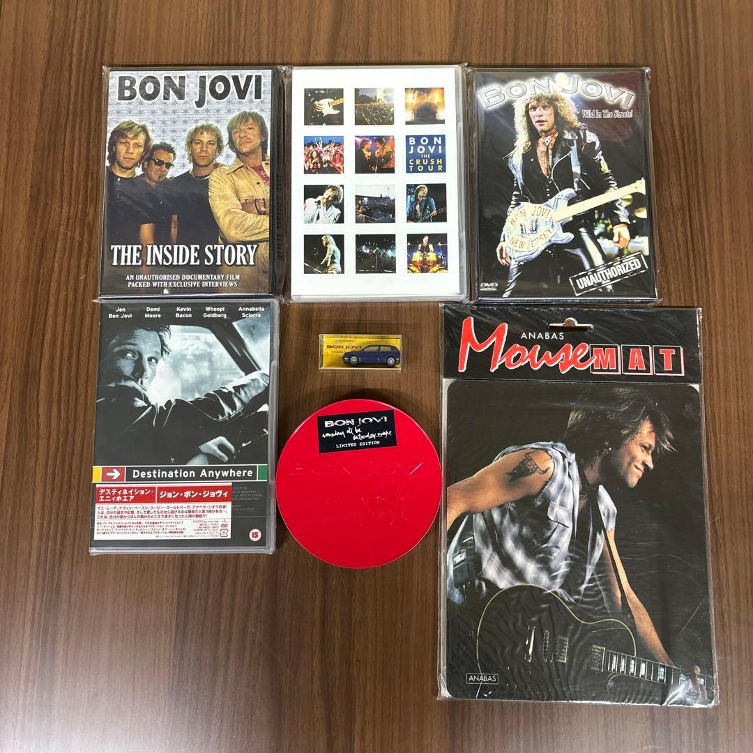 新品未使用品　ボンジョビ　DVD&CD&ミニカー&マウスマット