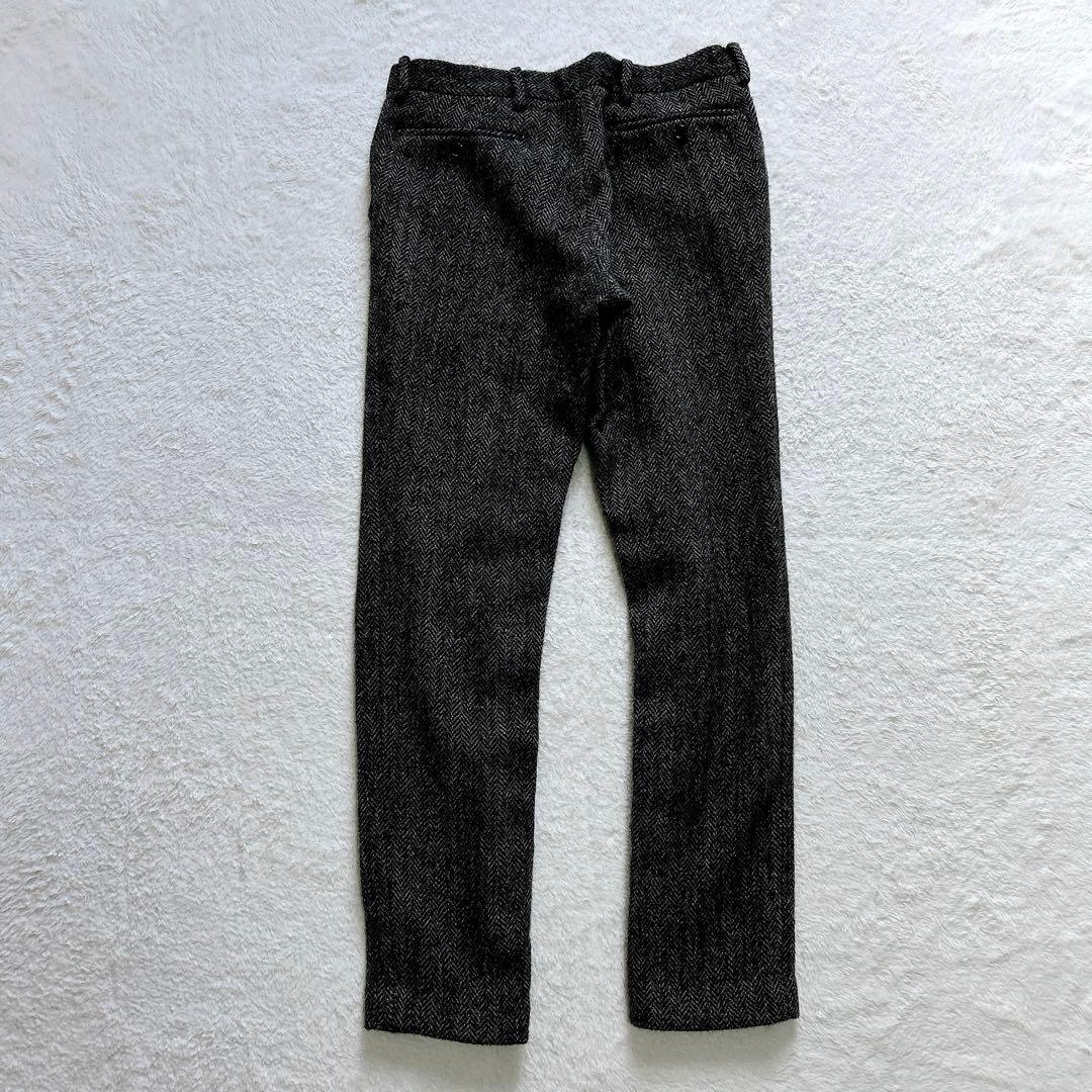 BEAMS Harris Tweed ウールスラックス　ヘリンボーン　厚手　冬