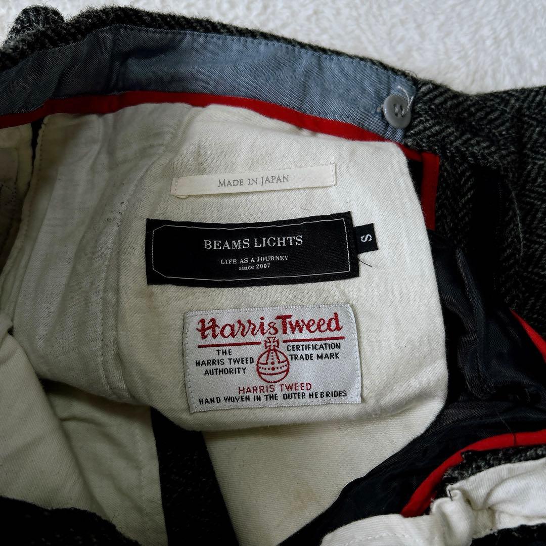BEAMS Harris Tweed ウールスラックス　ヘリンボーン　厚手　冬
