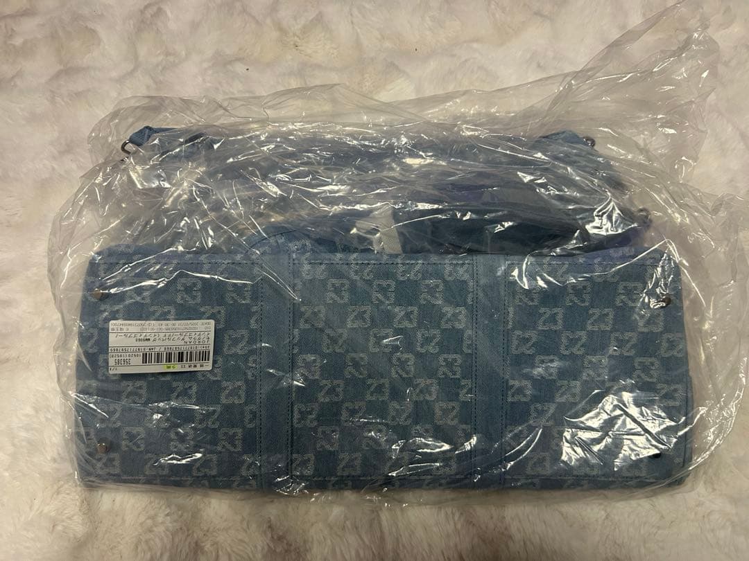 【完売品】SALE ジョーダンJORDANモノグラムダッフルバッグ ライトブルー