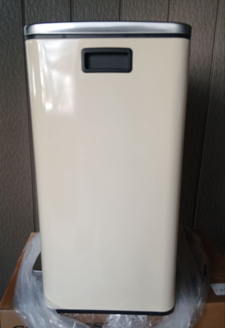 #新品　訳ありゴミ箱 ダストボックス 2分別ペダル式 2x30L ステンレス