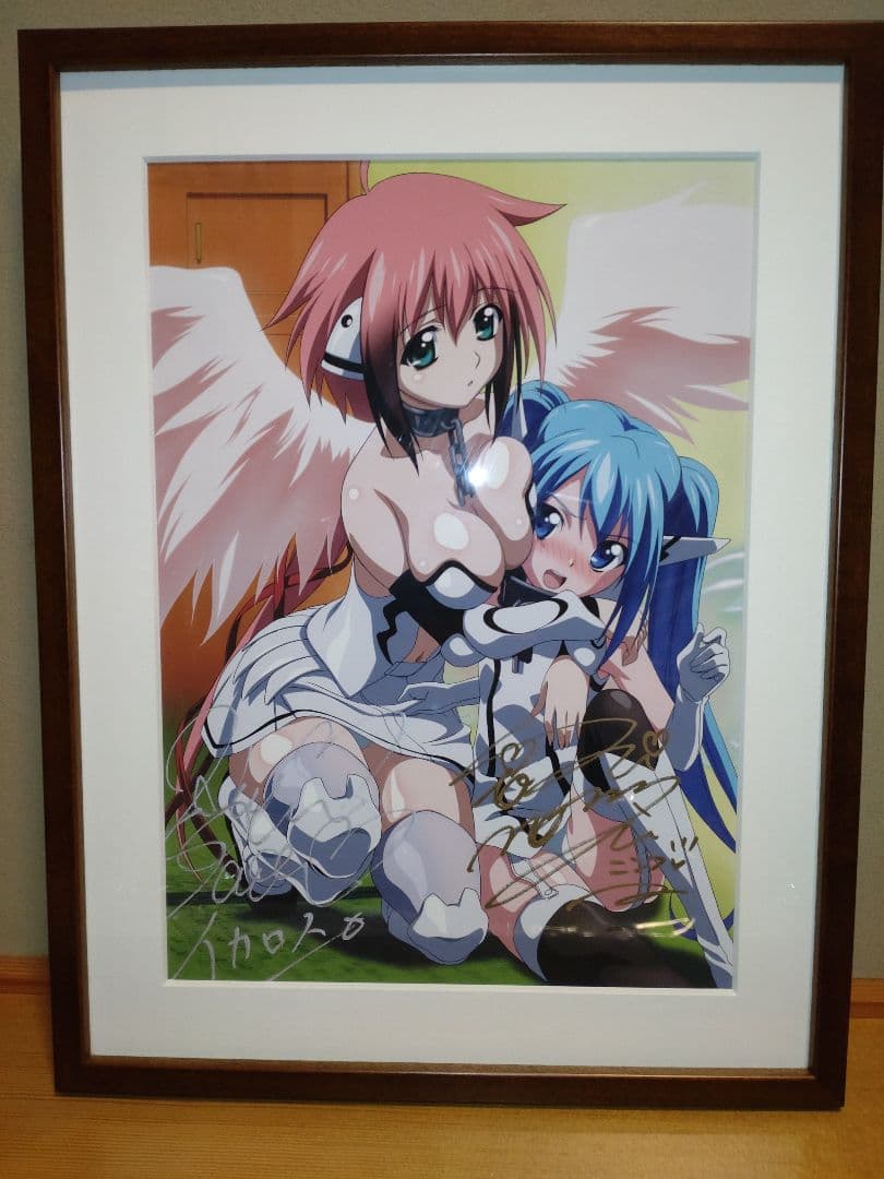 そらのおとしもの　早見沙織&野水伊織　W直筆サイン入り　額装　複製原画