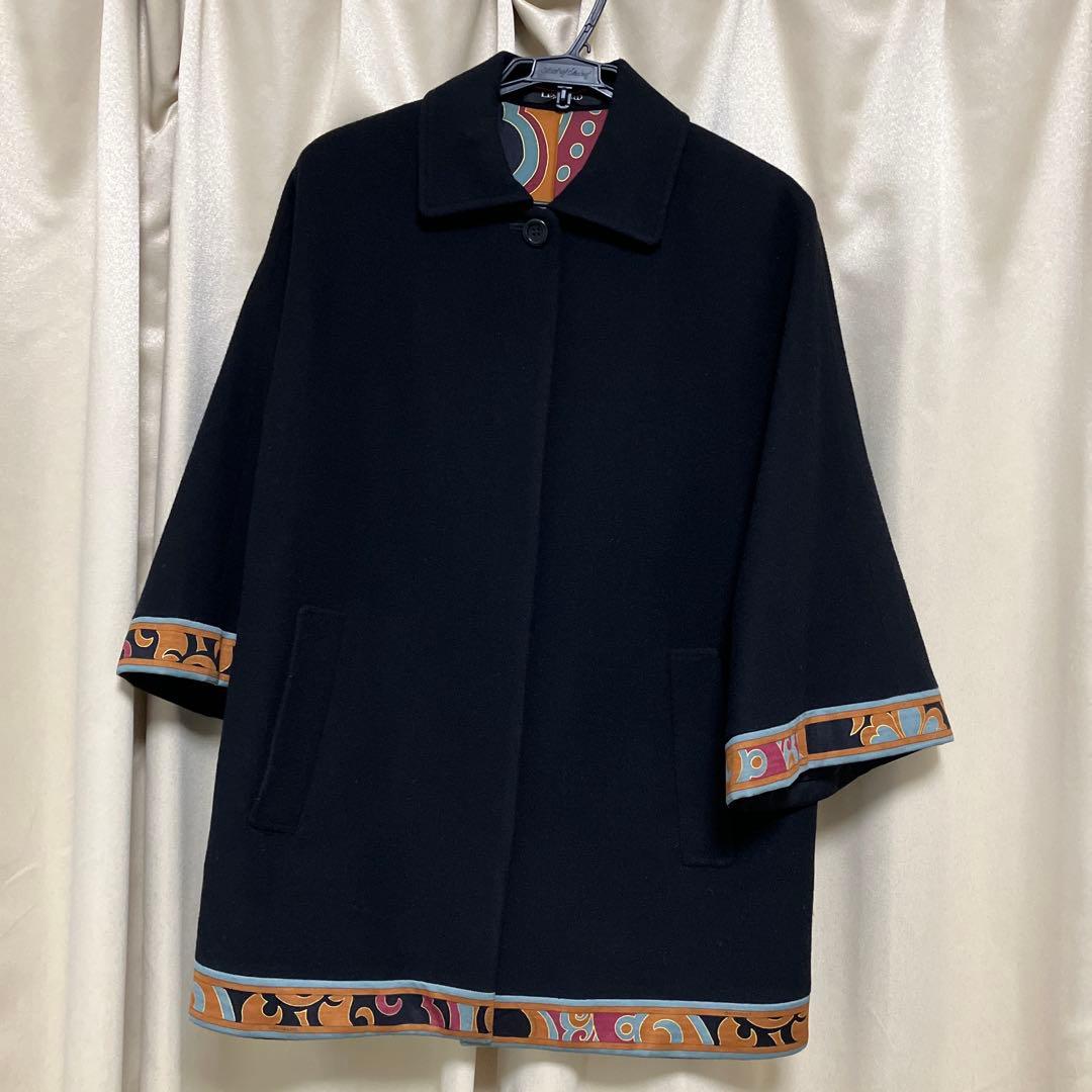 charlynさま専用♡最終価格♡レオナール　カシミヤ混ハーフコート