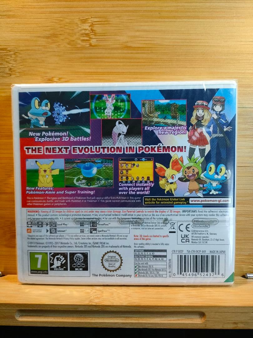 【正規品·新品未開封】Pokemon Y 3DS 欧州版