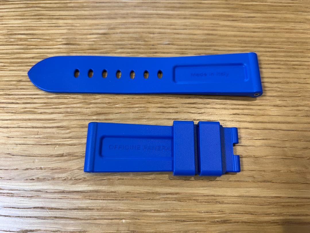 PANERAI OFFICINE 青 ラバーベルト