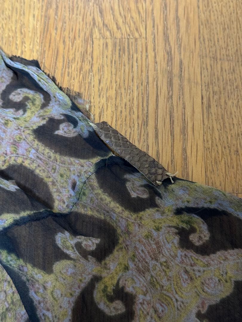 if six was nine ペイズリープリントストール