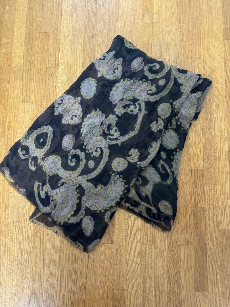 if six was nine ペイズリープリントストール