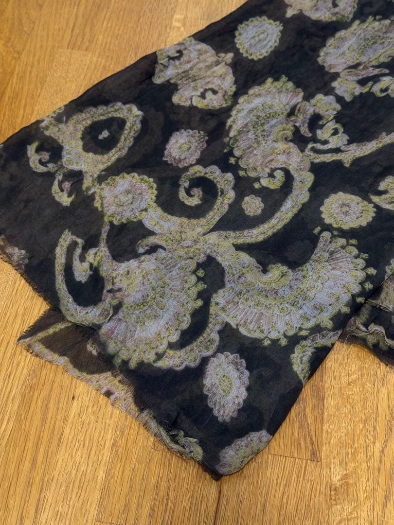 if six was nine ペイズリープリントストール