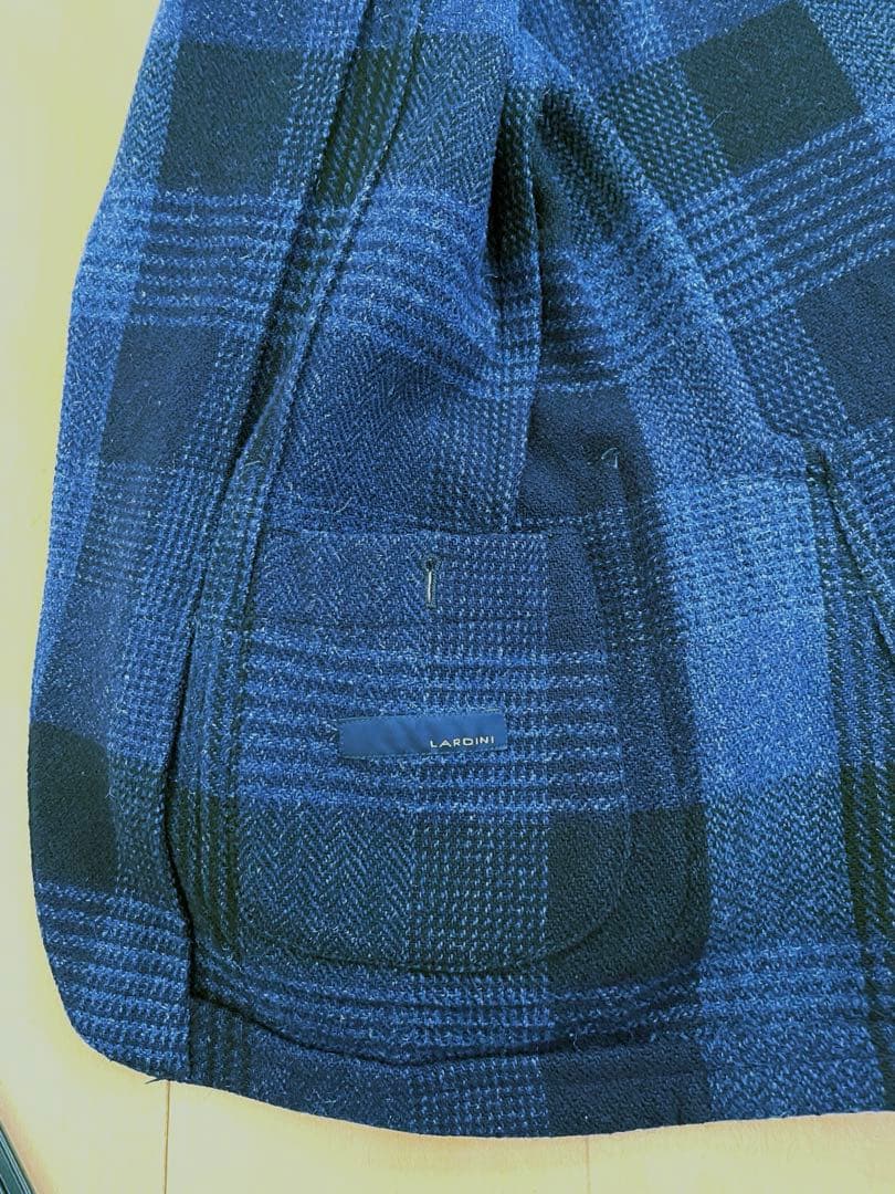 【C.】ラルディーニのウールジャケット　サイズ４6 ウインドペーン柄