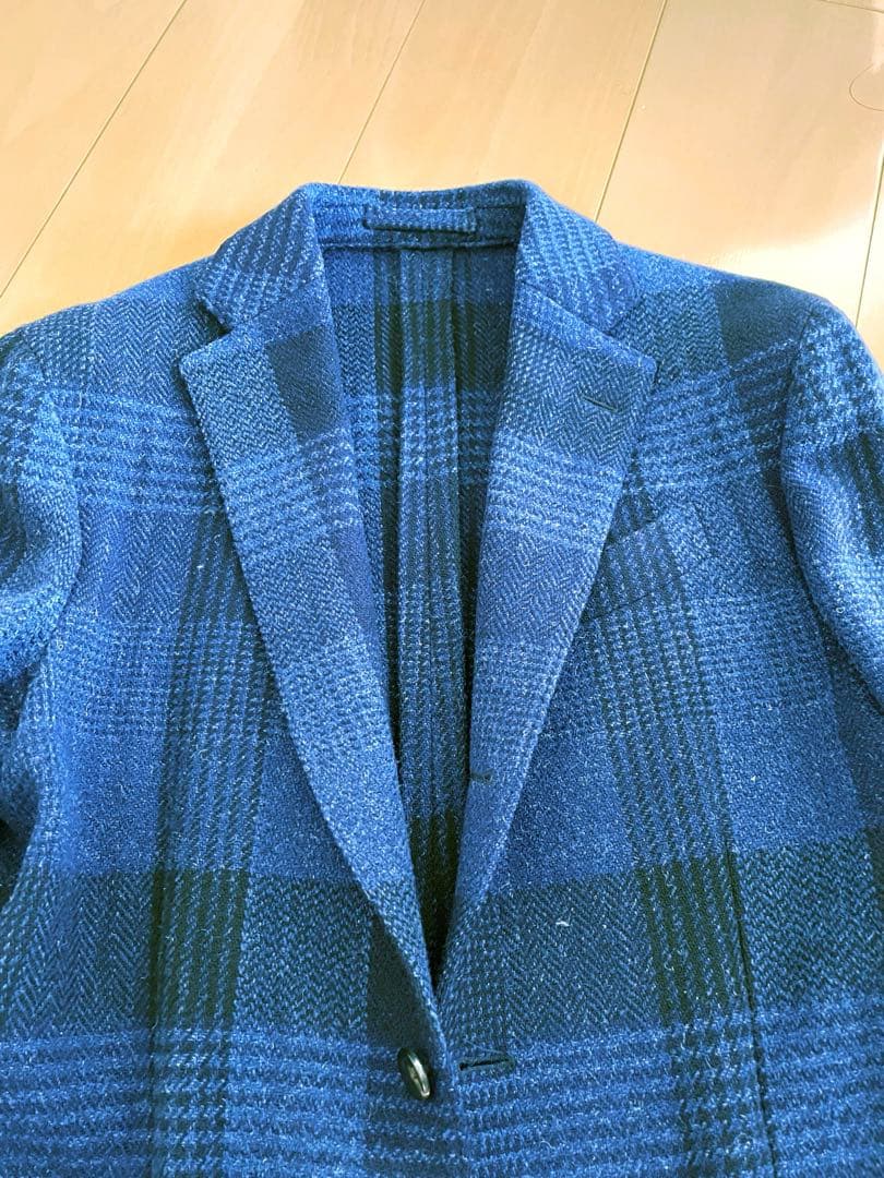 【C.】ラルディーニのウールジャケット　サイズ４6 ウインドペーン柄