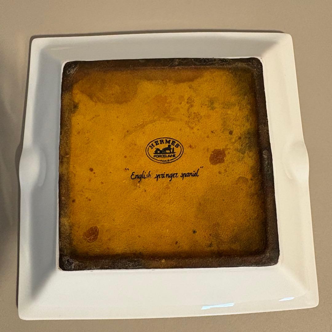 エルメス HERMES 犬 ドッグ コッカースパニエル 灰皿 アッシュトレイ