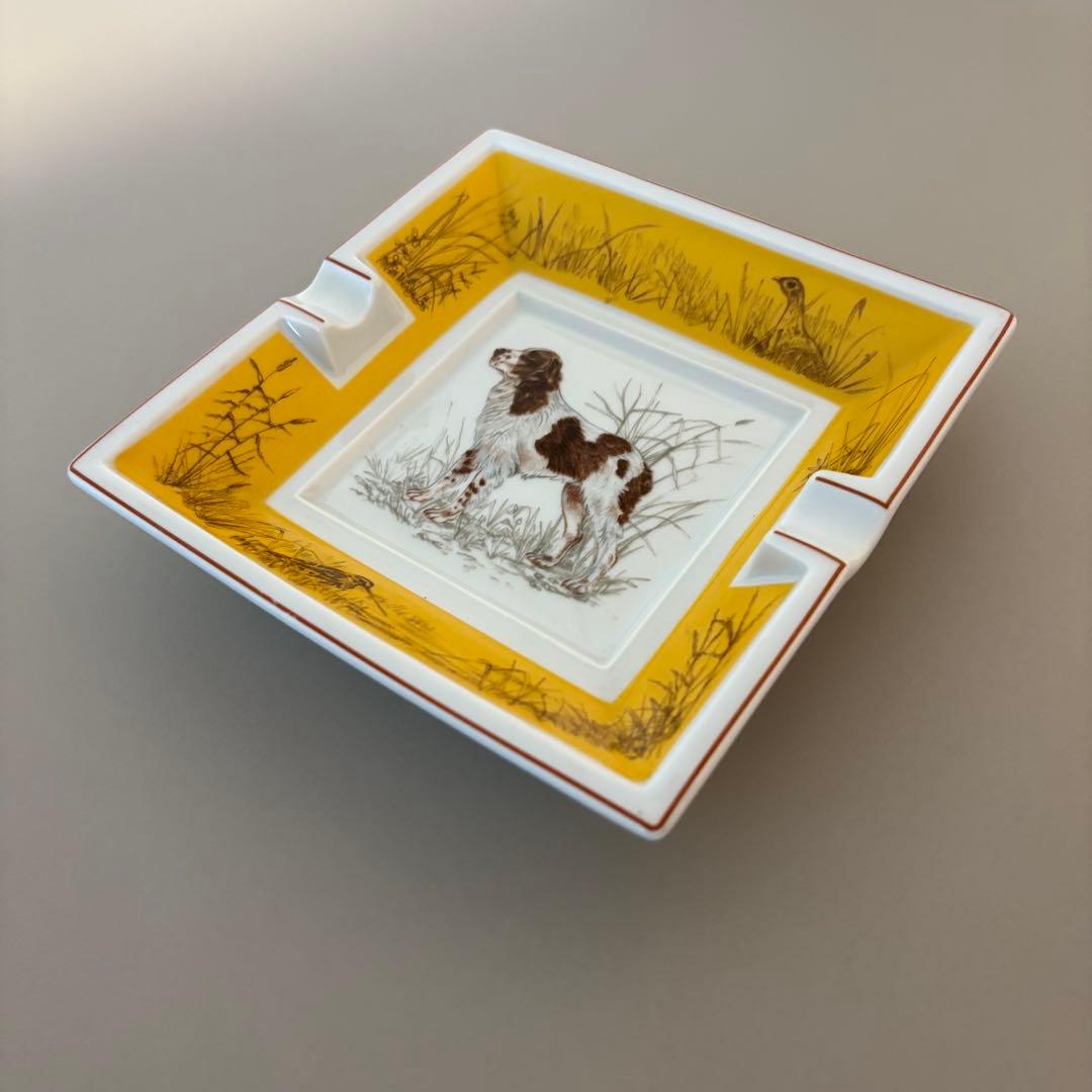 エルメス HERMES 犬 ドッグ コッカースパニエル 灰皿 アッシュトレイ
