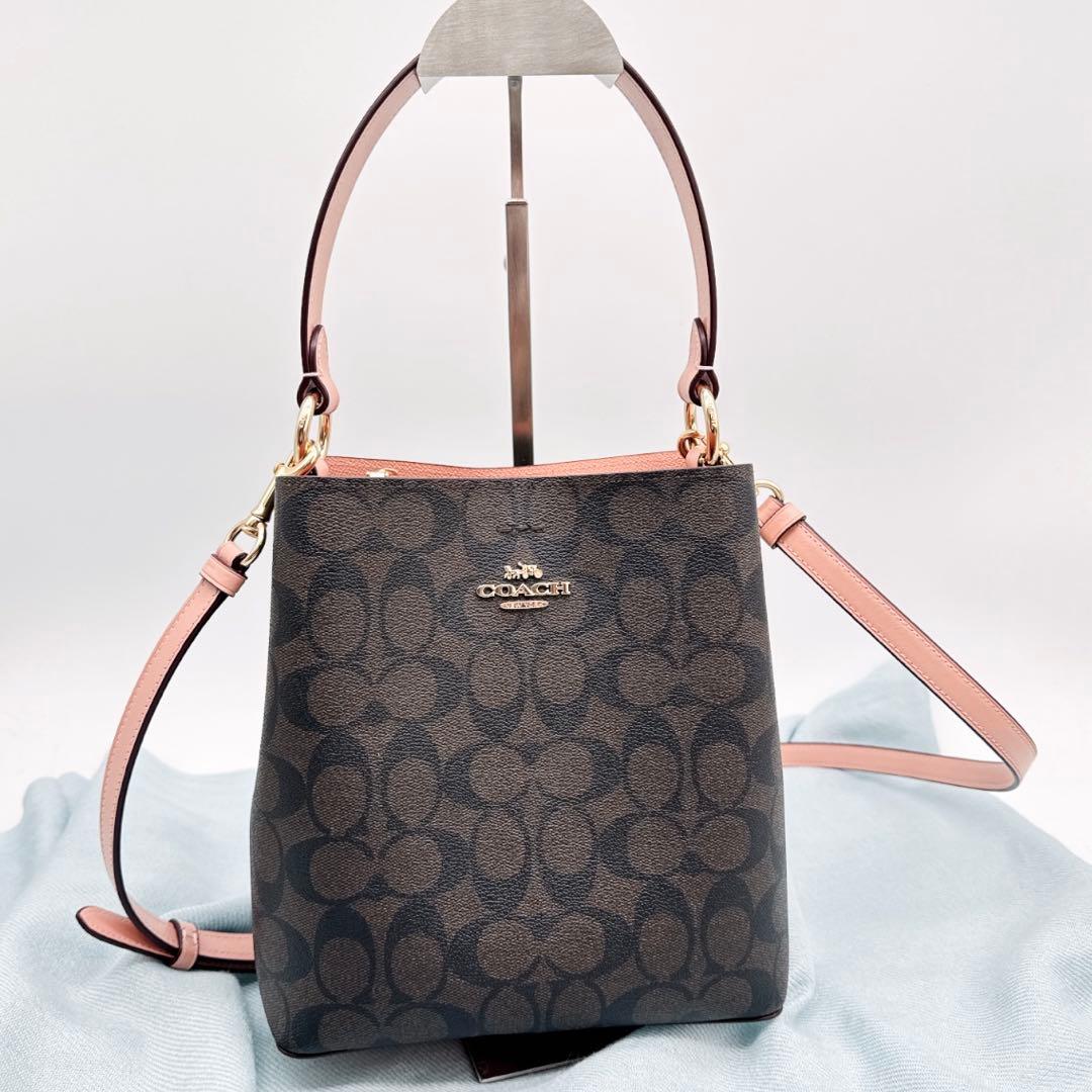 美品✨COACH コーチ シグネチャー 2WAYハンドバッグ
