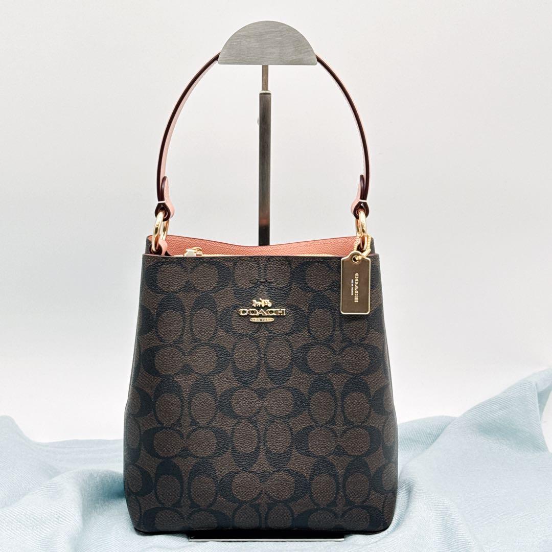 美品✨COACH コーチ シグネチャー 2WAYハンドバッグ