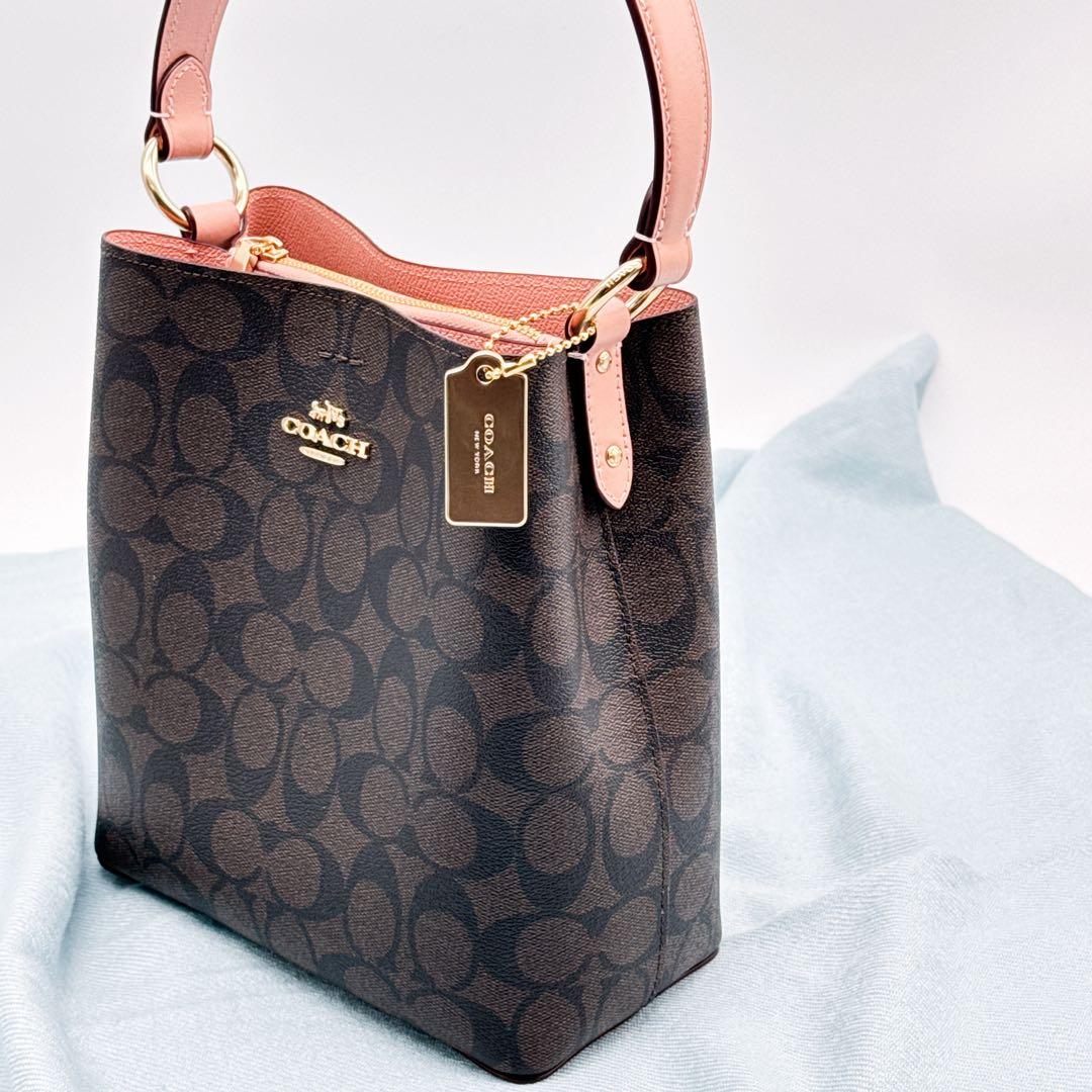 美品✨COACH コーチ シグネチャー 2WAYハンドバッグ