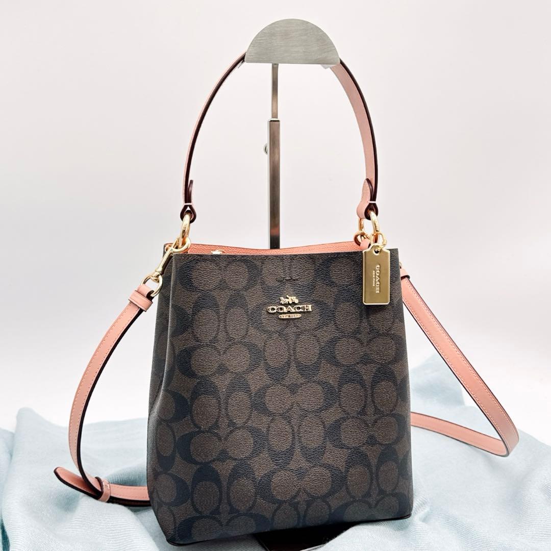 美品✨COACH コーチ シグネチャー 2WAYハンドバッグ