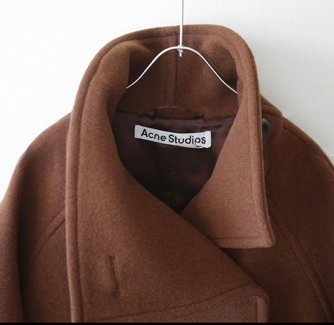 ACNE STUDIOS ダブルブレスト オーバーサイズ ウール コート アクネ