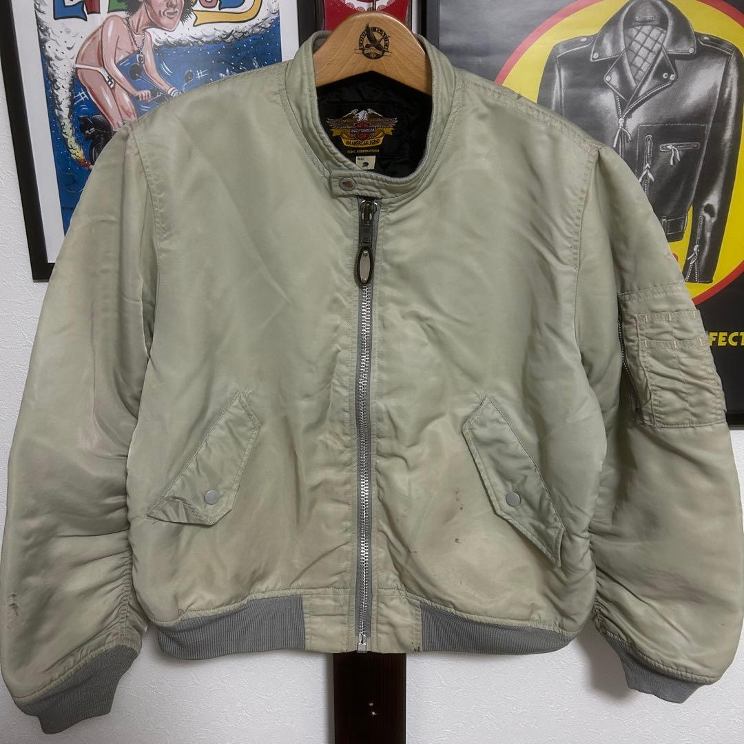 ハーレーダビッドソン MA-1ルック ワッペンジャケット