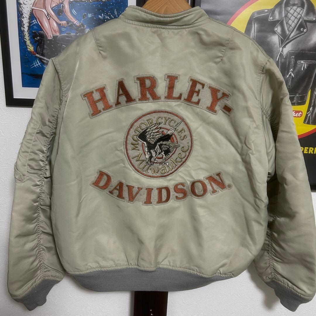 ハーレーダビッドソン MA-1ルック ワッペンジャケット