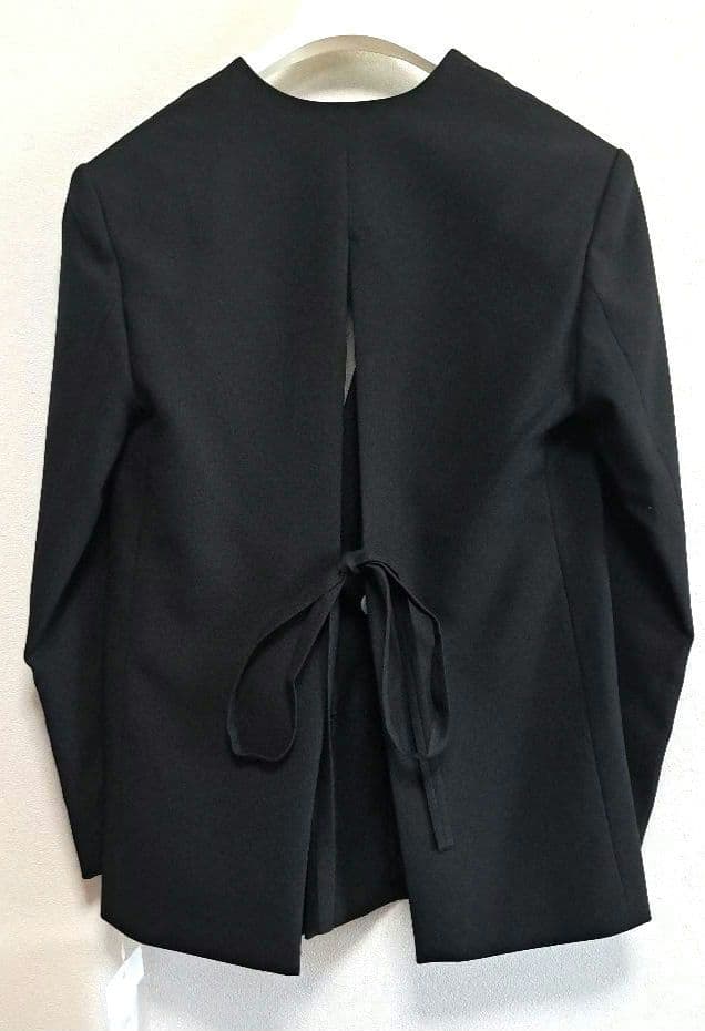 【未使用】Cygne　ロングジャケット　3シーズン 　ブラック　シーニュ