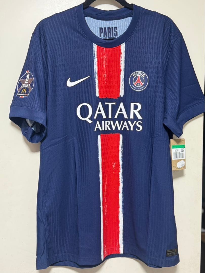 新品未使用　フルマーキング　パリサンジェルマン　PSG　エメリ　選手仕様　XL