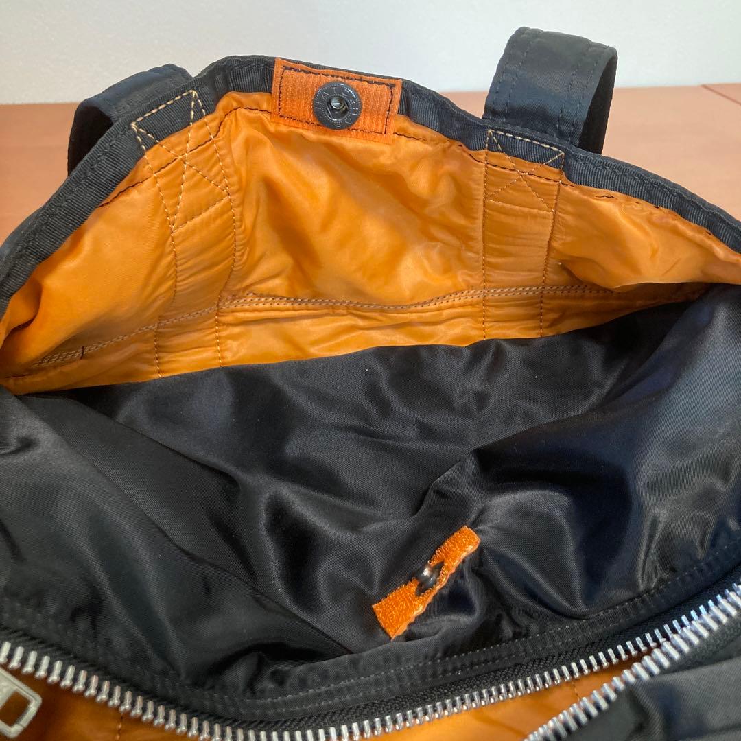 PORTER ドラムバッグ ブラック オレンジ