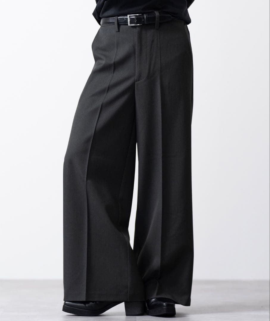 【CLEL】 セットアップ（ジャケット＋スラックス）チャコールグレー Sサイズ