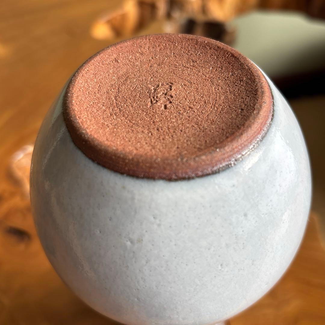 萩焼 七宝透 杓立 大野瑞峰 茶道具 共箱