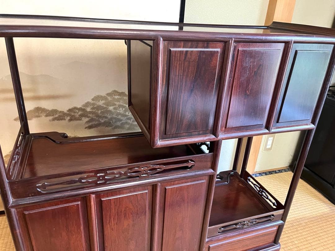 S*m様 茶箪笥 飾り棚 茶棚 レトロ アンティーク①