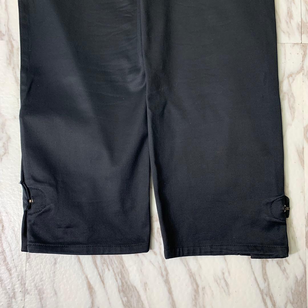 00s エンポリオアルマーニ コットンパンツ 52 イタリア製 スリット 黒