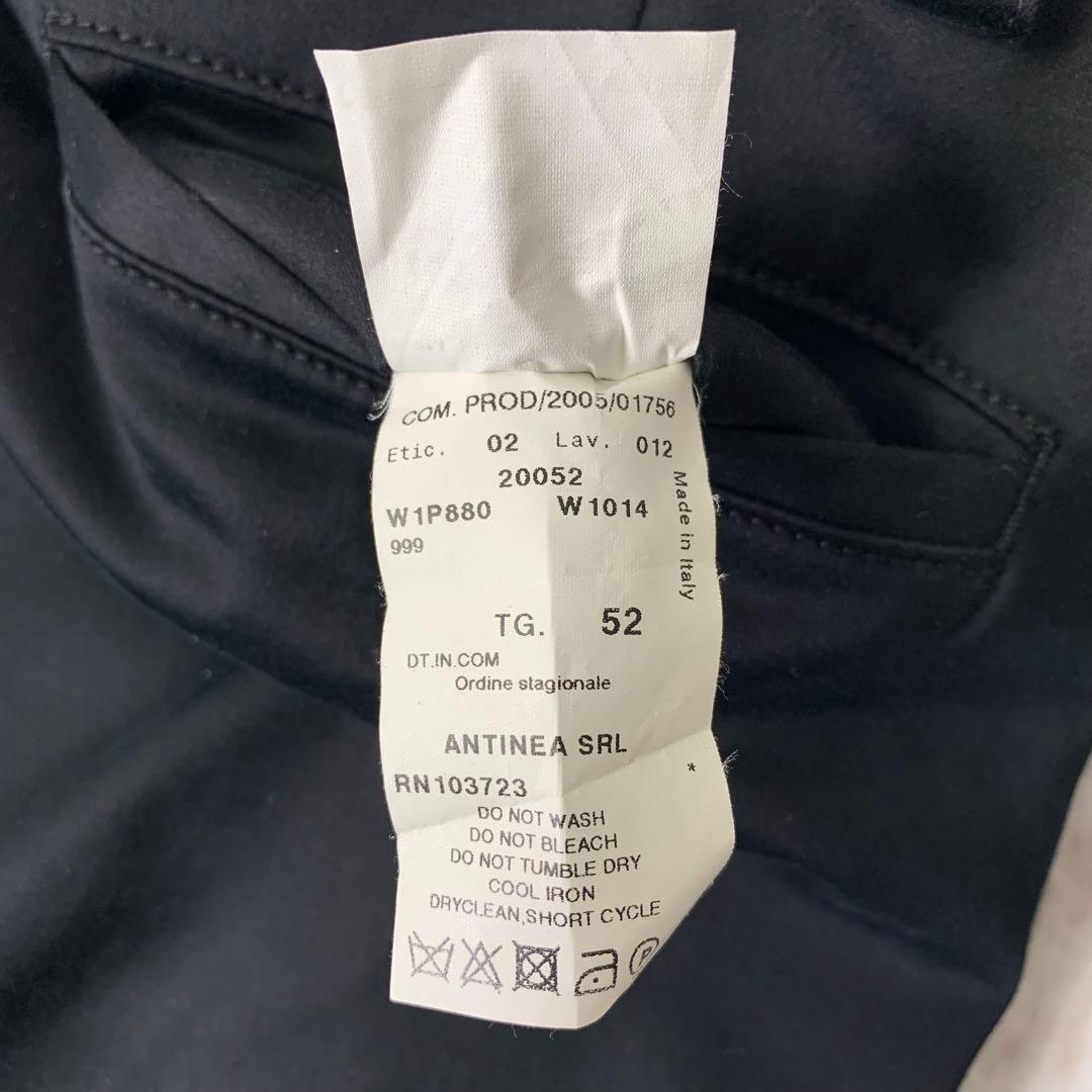 00s エンポリオアルマーニ コットンパンツ 52 イタリア製 スリット 黒