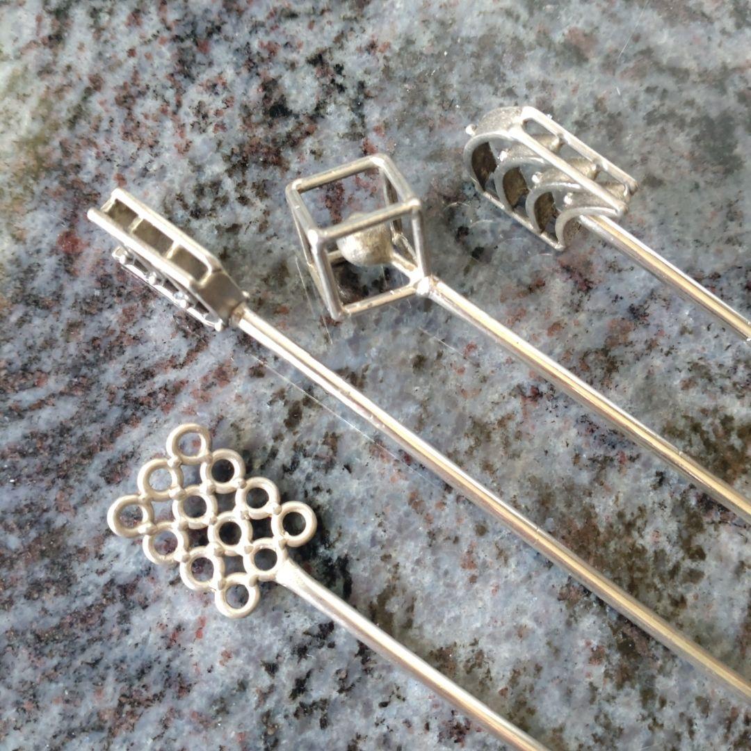 宮田洋平　鋳金　シルバー　銀　マドラー　4本セット