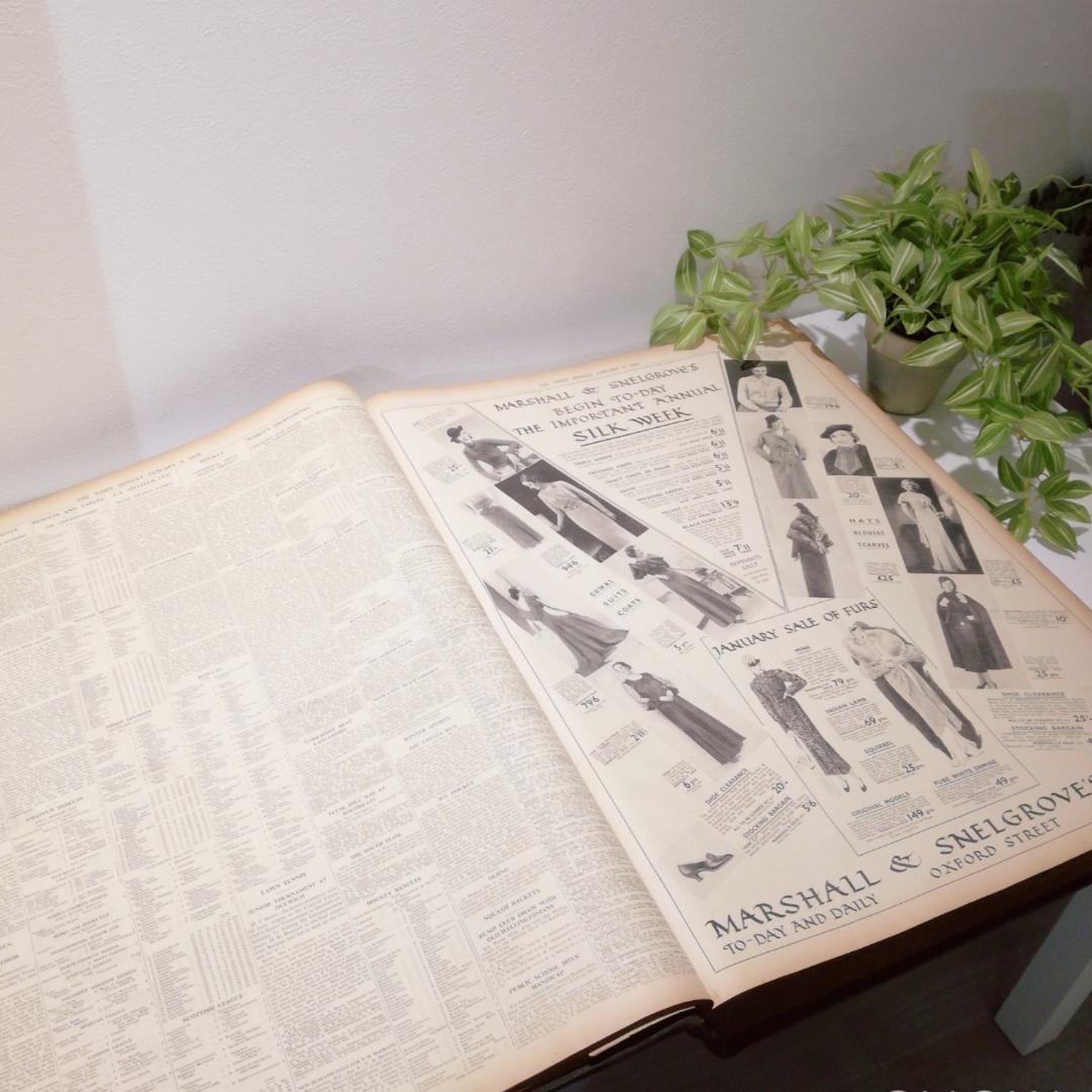 ◆ 大型 古書 [ THE TIMES LONDON ]1936年