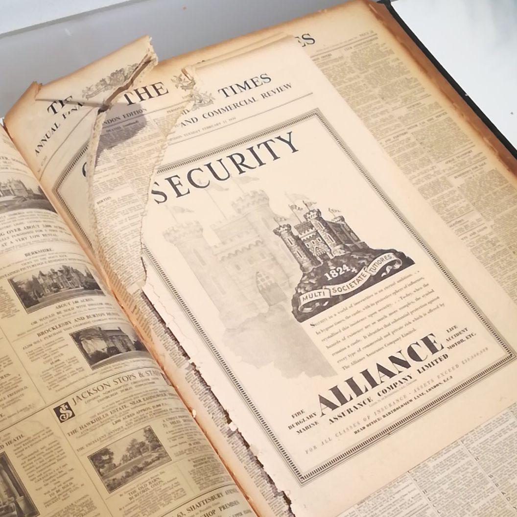 ◆ 大型 古書 [ THE TIMES LONDON ]1936年