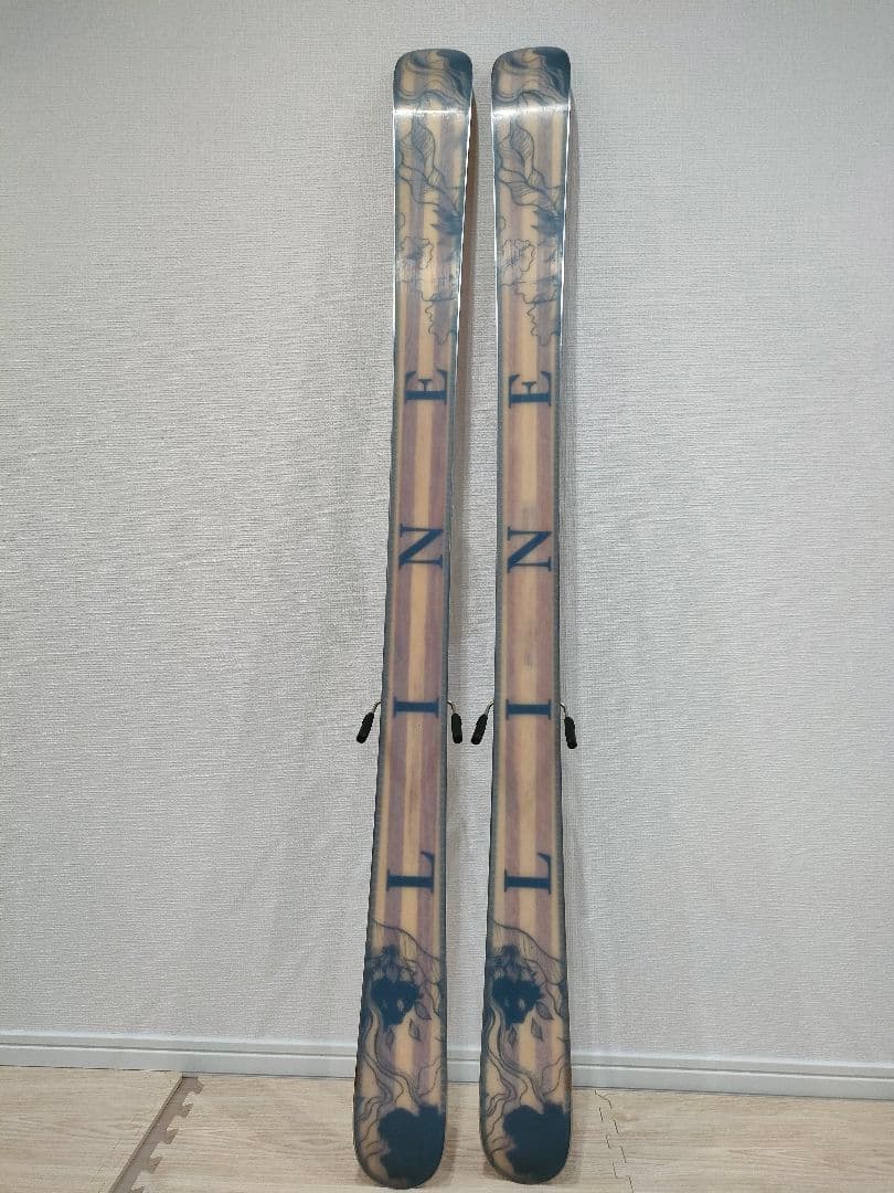 Line 花柄スキー板 ビンディング付き