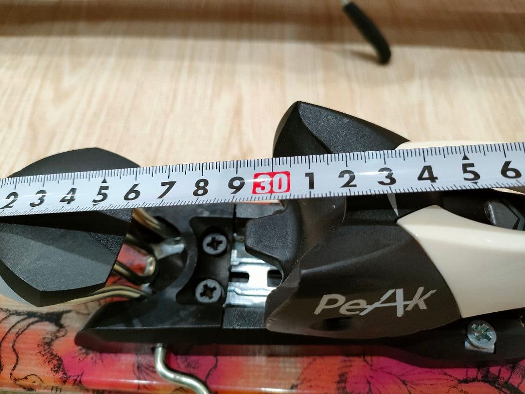 Line 花柄スキー板 ビンディング付き