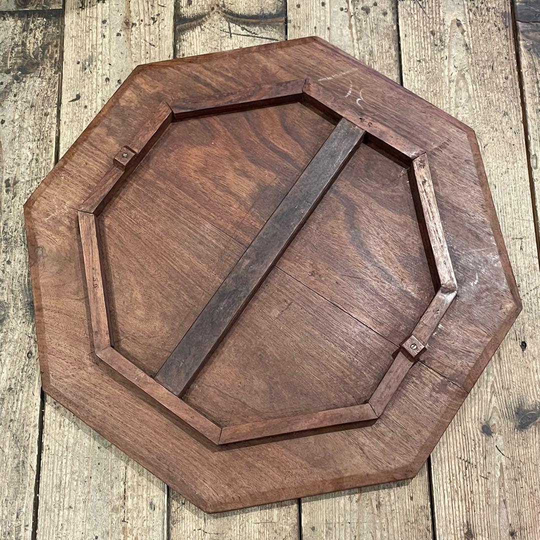 サイドテーブル　木製　木彫　アンティーク　住まい　机　美術品　工芸品