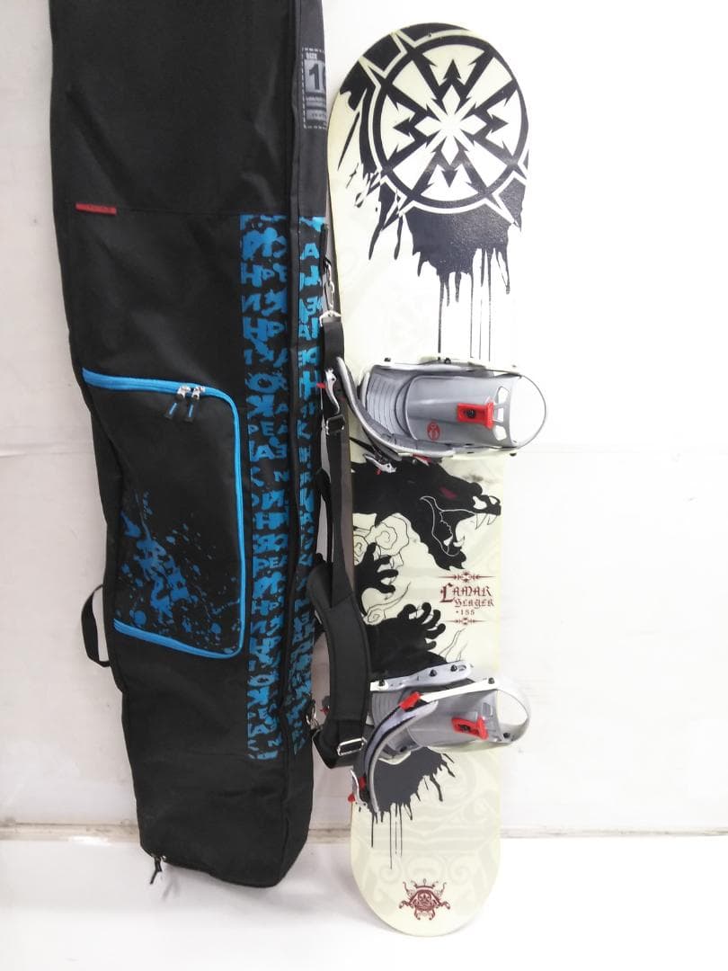 激安 メンズスノーボード3点セット LAMAR155 ビンディング付き
