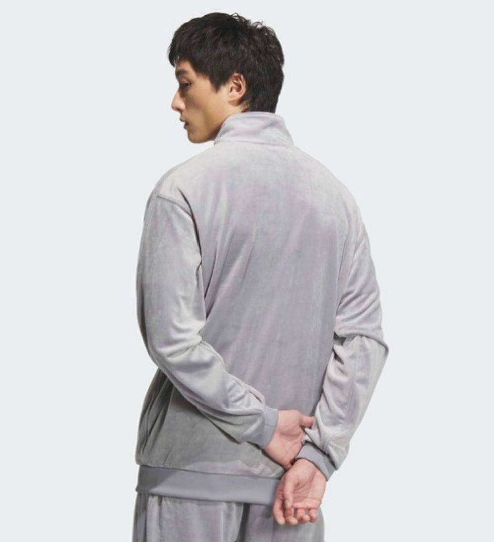 アディダス 灰ベロアベッケンバウアー トラックジャケット ジャージ メンズ2XS