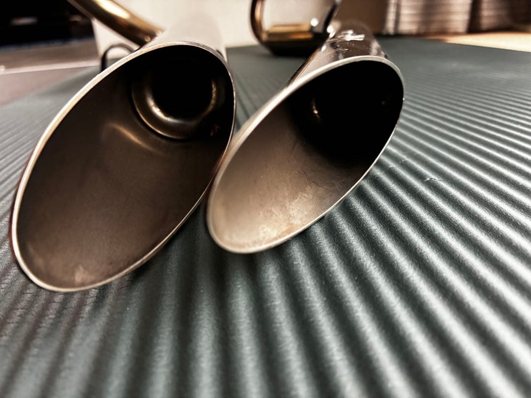 原田【中古おまけ付き】マグナ250 ハリケーン製　スラッシュカットマフラー