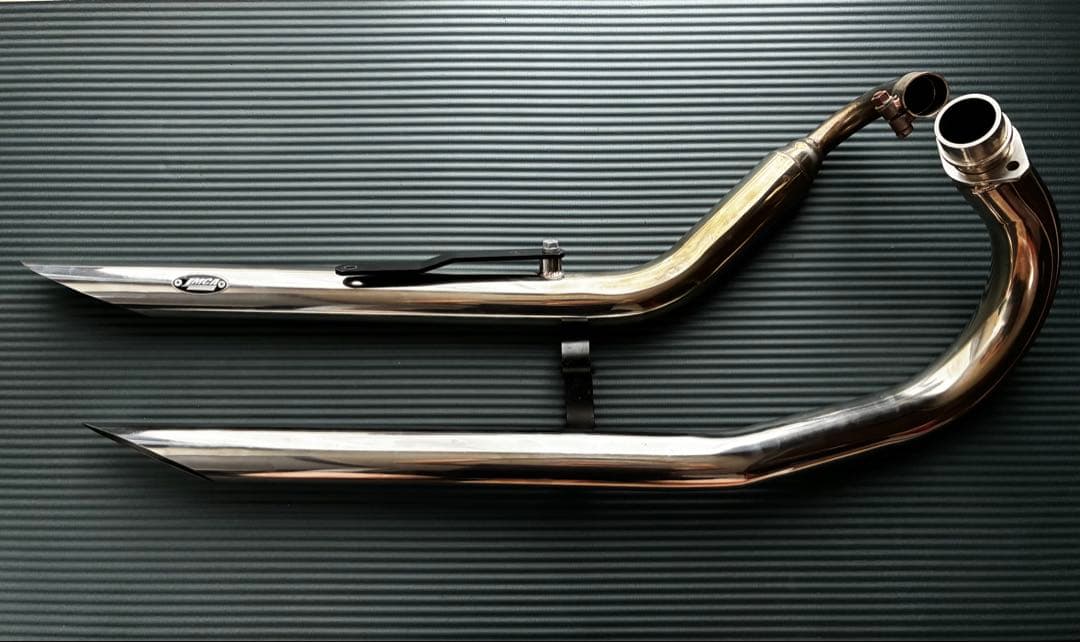 原田【中古おまけ付き】マグナ250 ハリケーン製　スラッシュカットマフラー