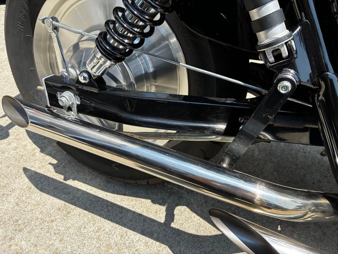 原田【中古おまけ付き】マグナ250 ハリケーン製　スラッシュカットマフラー