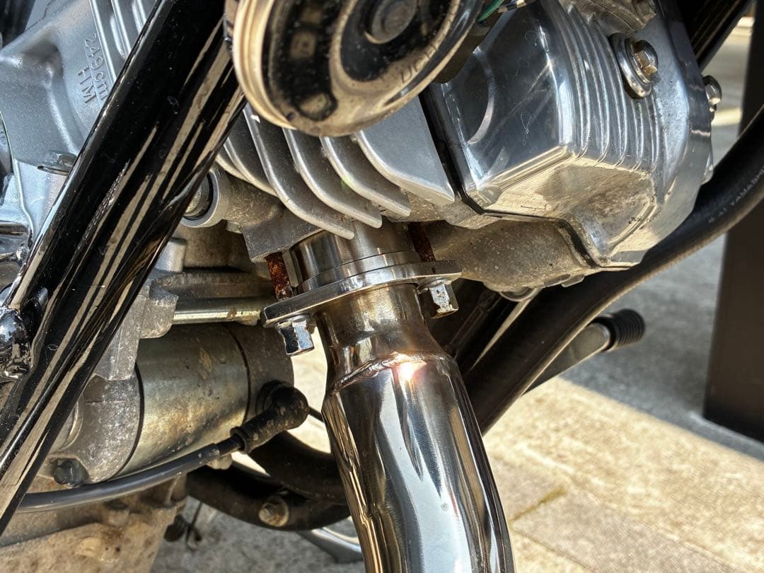 原田【中古おまけ付き】マグナ250 ハリケーン製　スラッシュカットマフラー