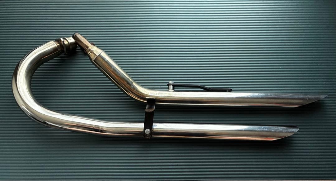 原田【中古おまけ付き】マグナ250 ハリケーン製　スラッシュカットマフラー