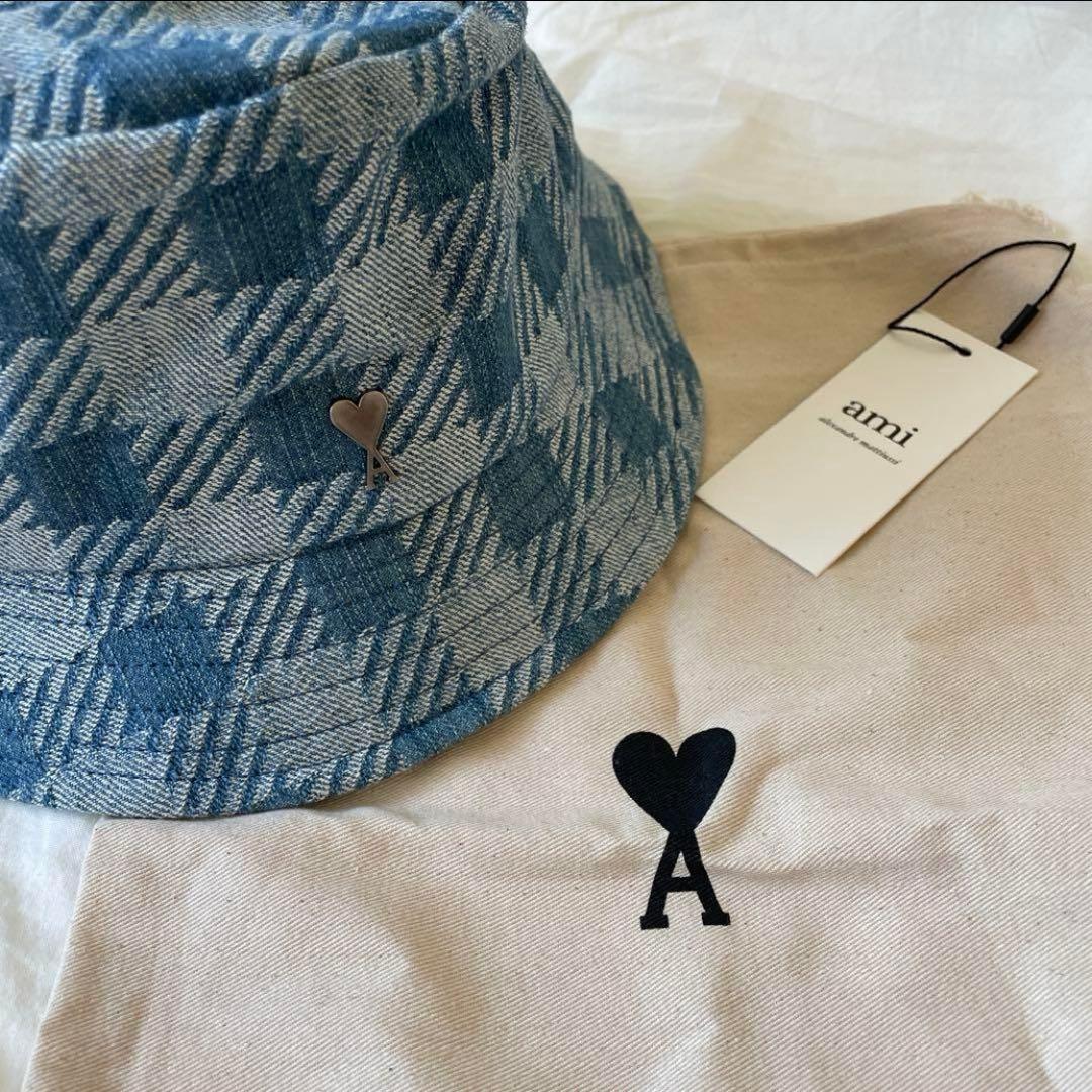 アミパリス　バケットハット　デニム